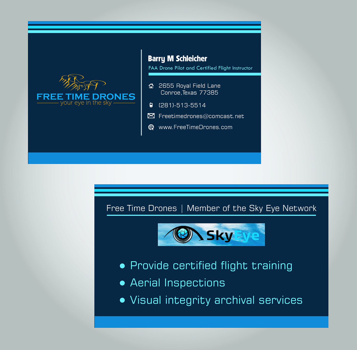 Business Card Design by THÀNH for Free Time Drones | Design #19525233