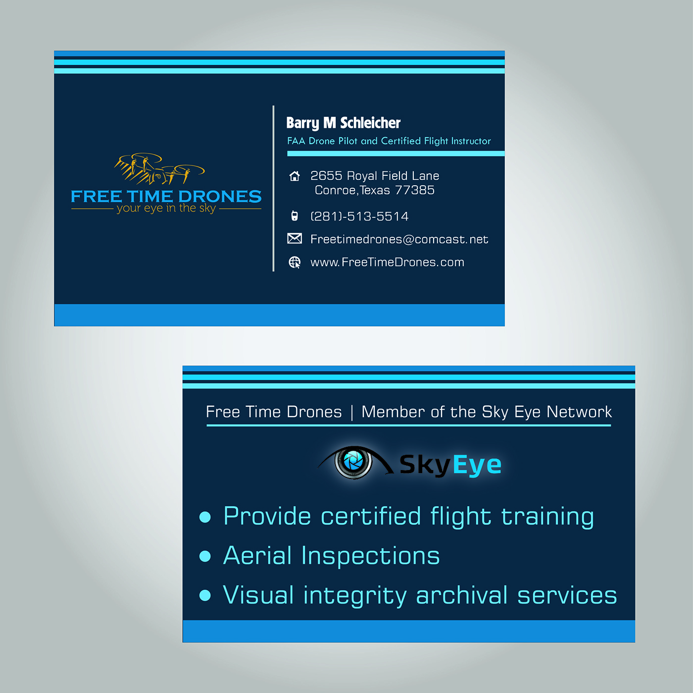 Business Card Design by THÀNH for Free Time Drones | Design #19534180