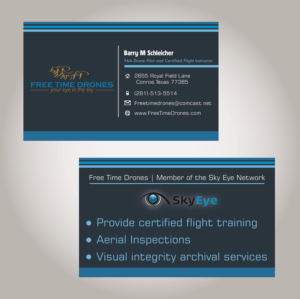 Design de Carte de Visite par THÀNH pour Free Time Drones | Design : #19534180