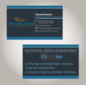 Business Card Design by THÀNH for Free Time Drones | Design: #19534647