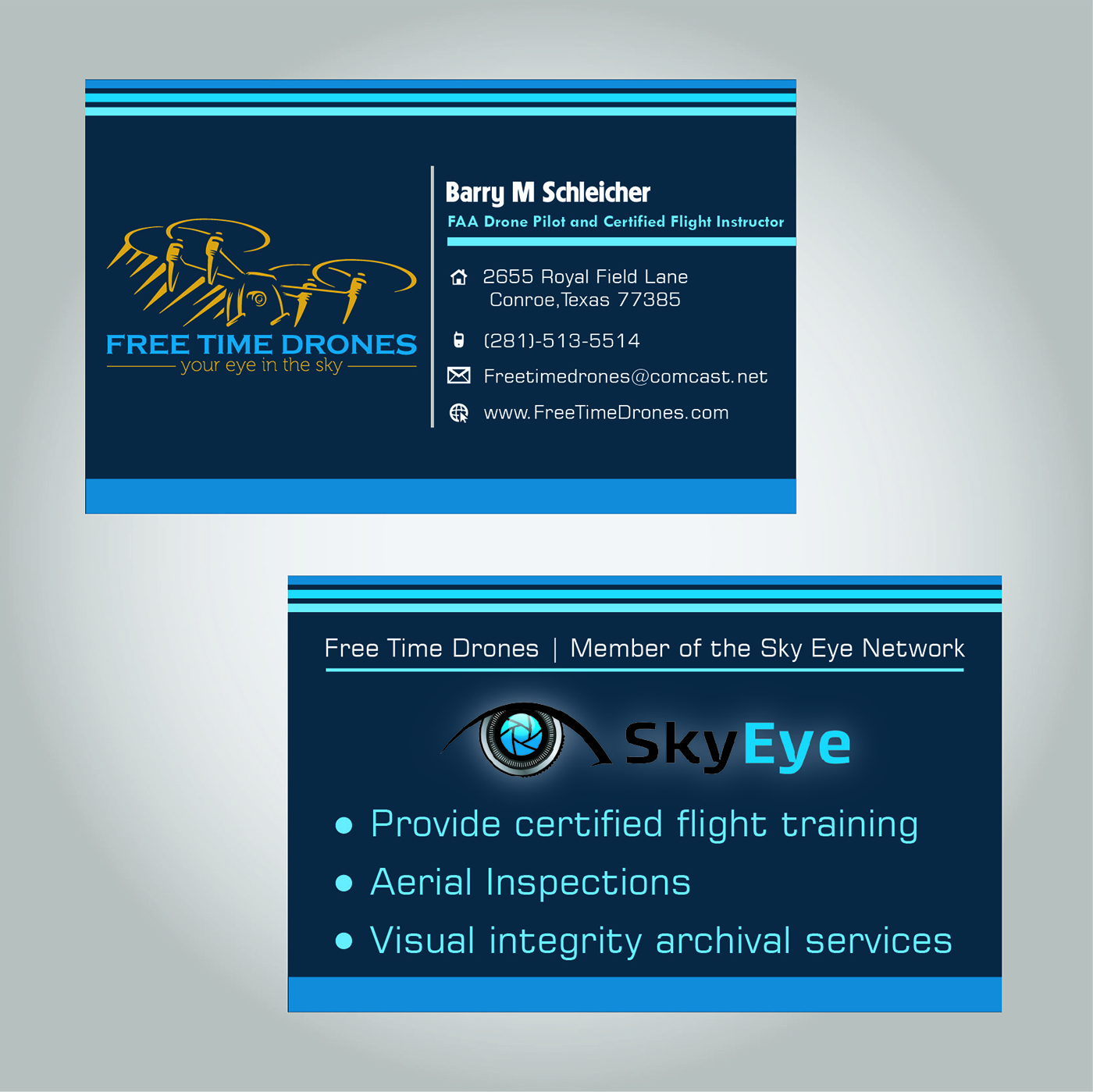 Business Card Design by THÀNH for Free Time Drones | Design #19581110