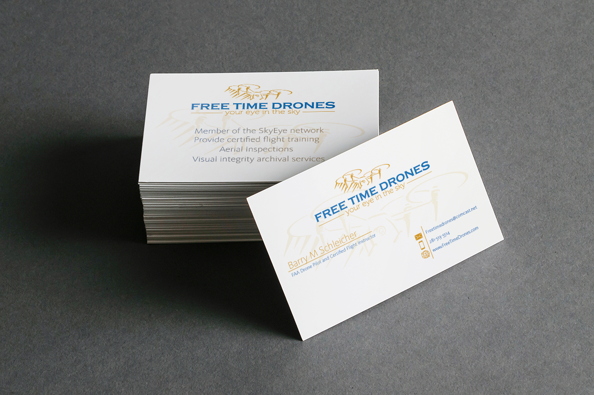 Business Card Design by Aytaj for Free Time Drones | Design #19477300