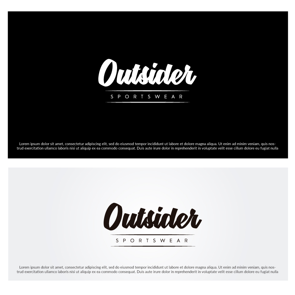Design de Logo par WILD FOX Desing Studio pour Outsider Sportwear | Design #19560970