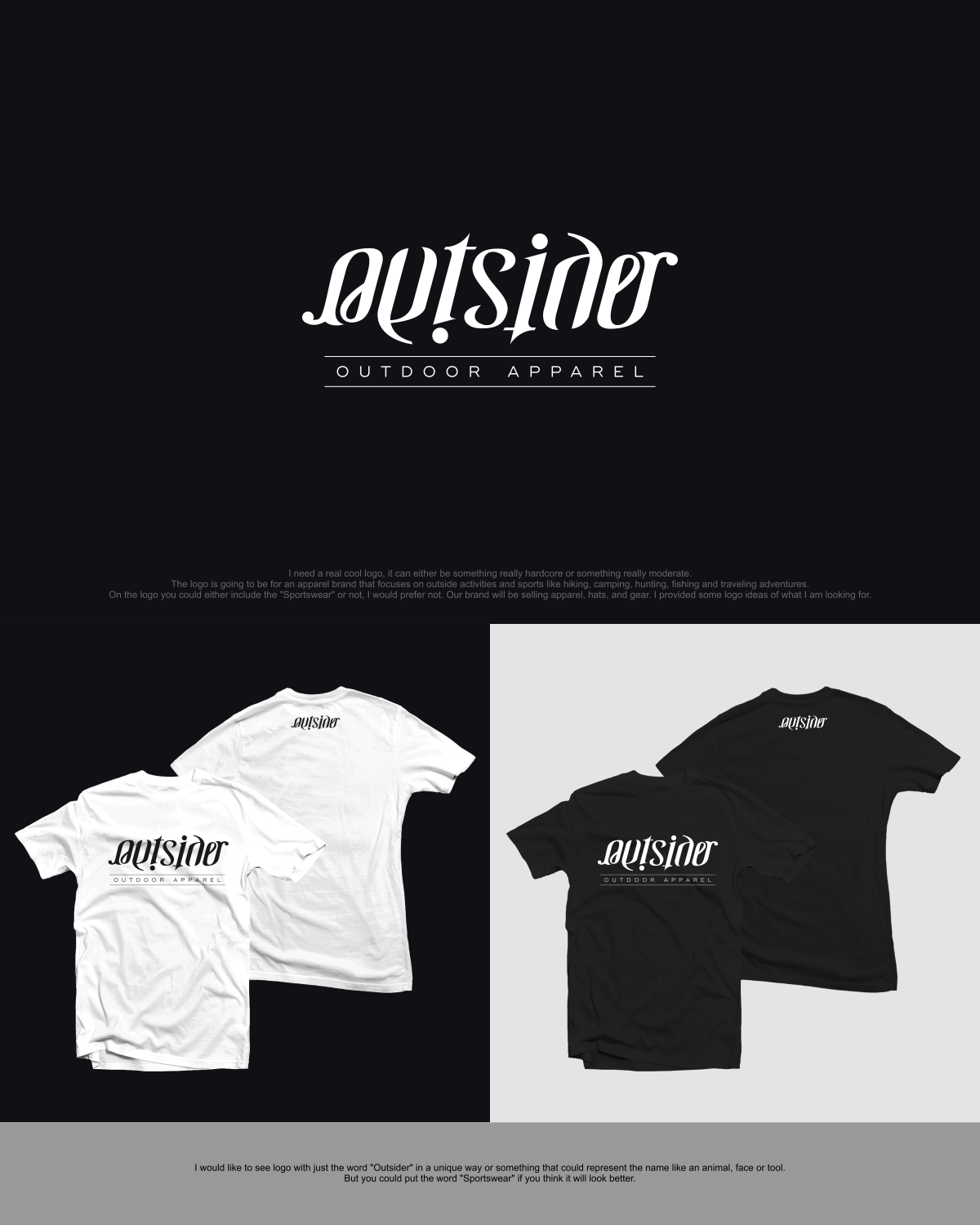 Logo Design by TFSHcreatives for Outsider Sportwear | Design #19693572