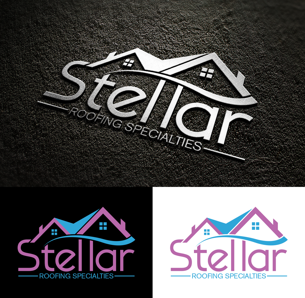 Logo Design by Impressive Solutions for Stellar Roofing Specialties | Design #19485327