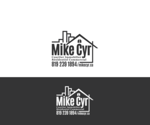 MIKE CYR     Courtier Immobilier   Résidentiel Commercial   mikecyr.ca.  819 239 1894 | Logo Design by Mario