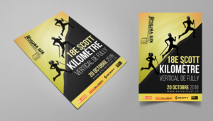 Sport event poster, Fully Vertical Kilometer | Poster-Design von SAI DESIGNS