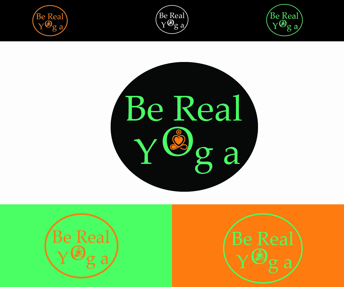 Logo Design by Kanta Chimrani for Be Real Yoga | Design #19489579