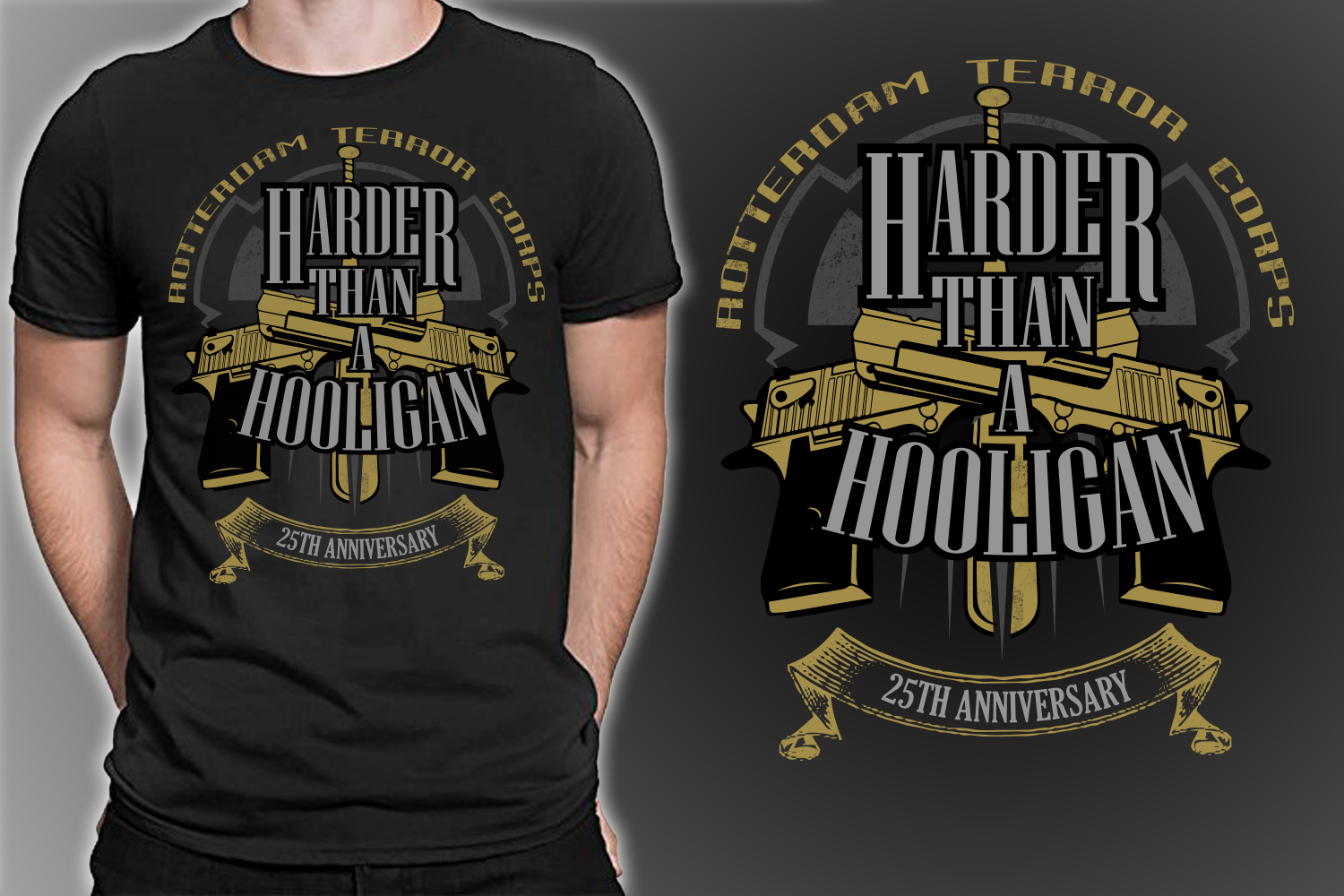 Diseño de Camiseta por unadversaIstudio para Rige Entertainment bv | Diseño #19488254