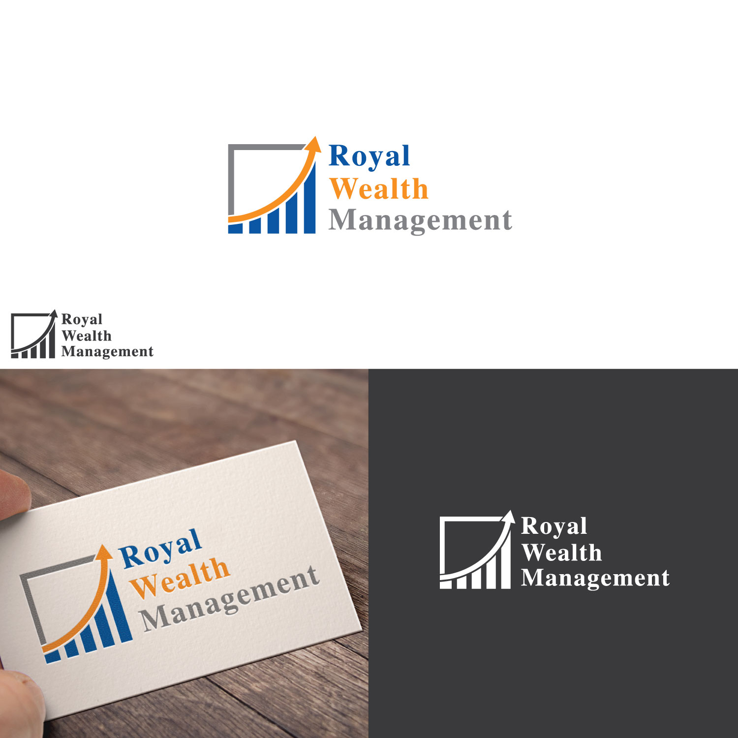 Logo Design by LogoToGoStudio for Royal Wealth Management | Design #19481256