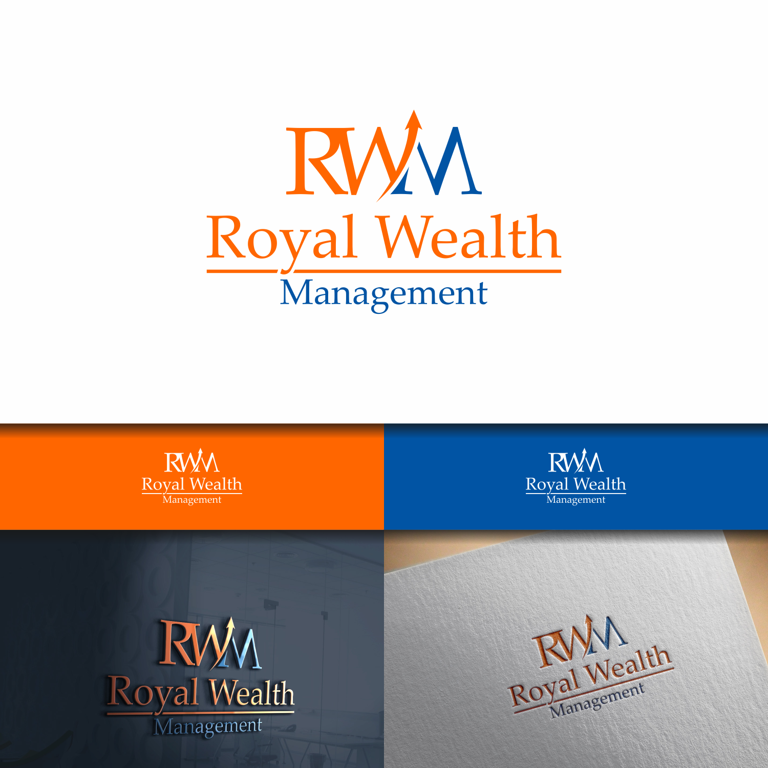Logo Design by Khalik for Royal Wealth Management | Design #19488362