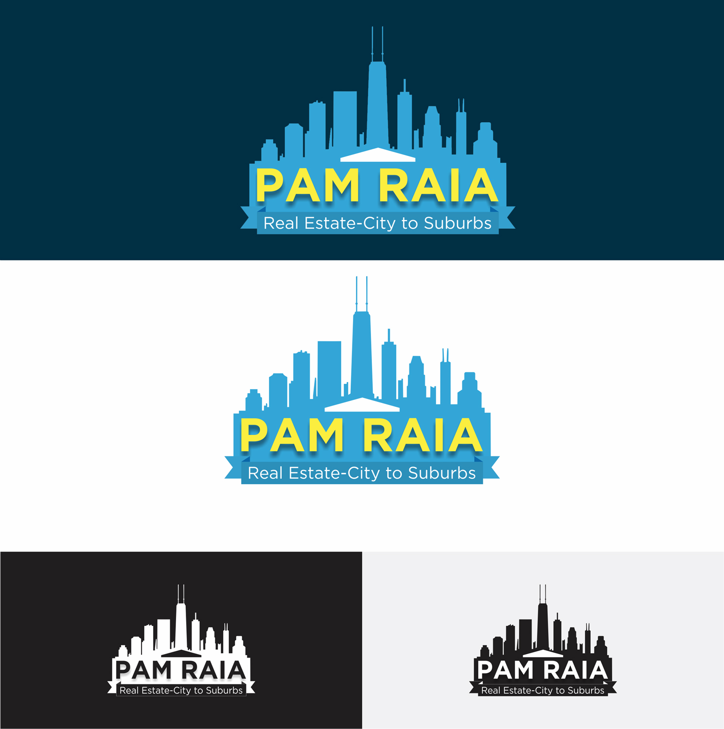 Logo Design by uk for Pam Raia Real Estate  | Design #19486566