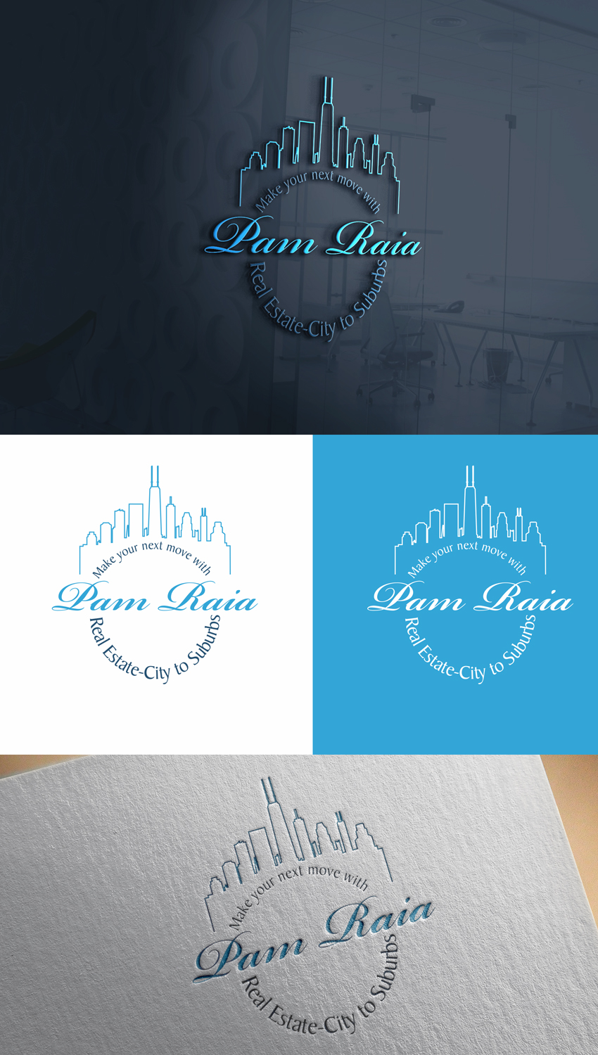 Logo Design by uk for Pam Raia Real Estate  | Design #19487284