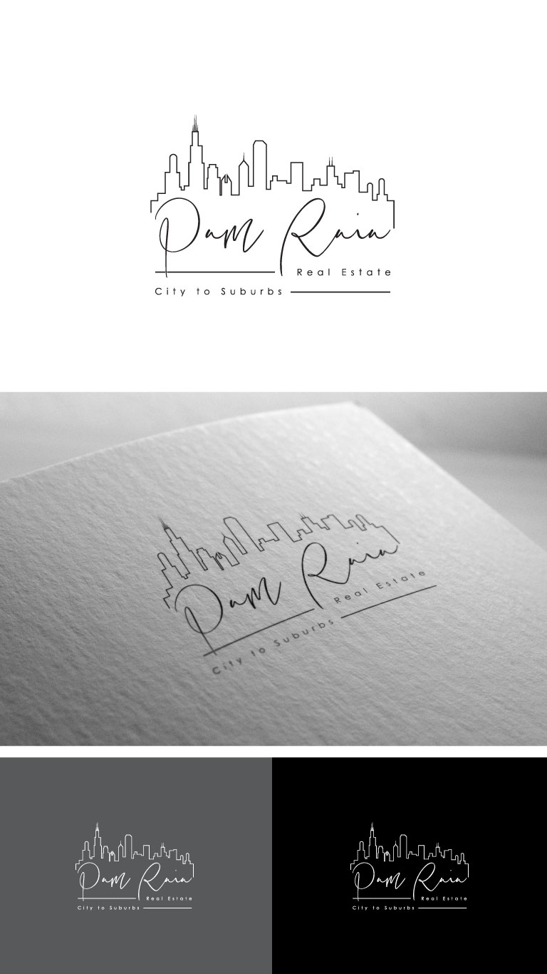 Logo Design by AnteMeridiem for Pam Raia Real Estate  | Design #19488327