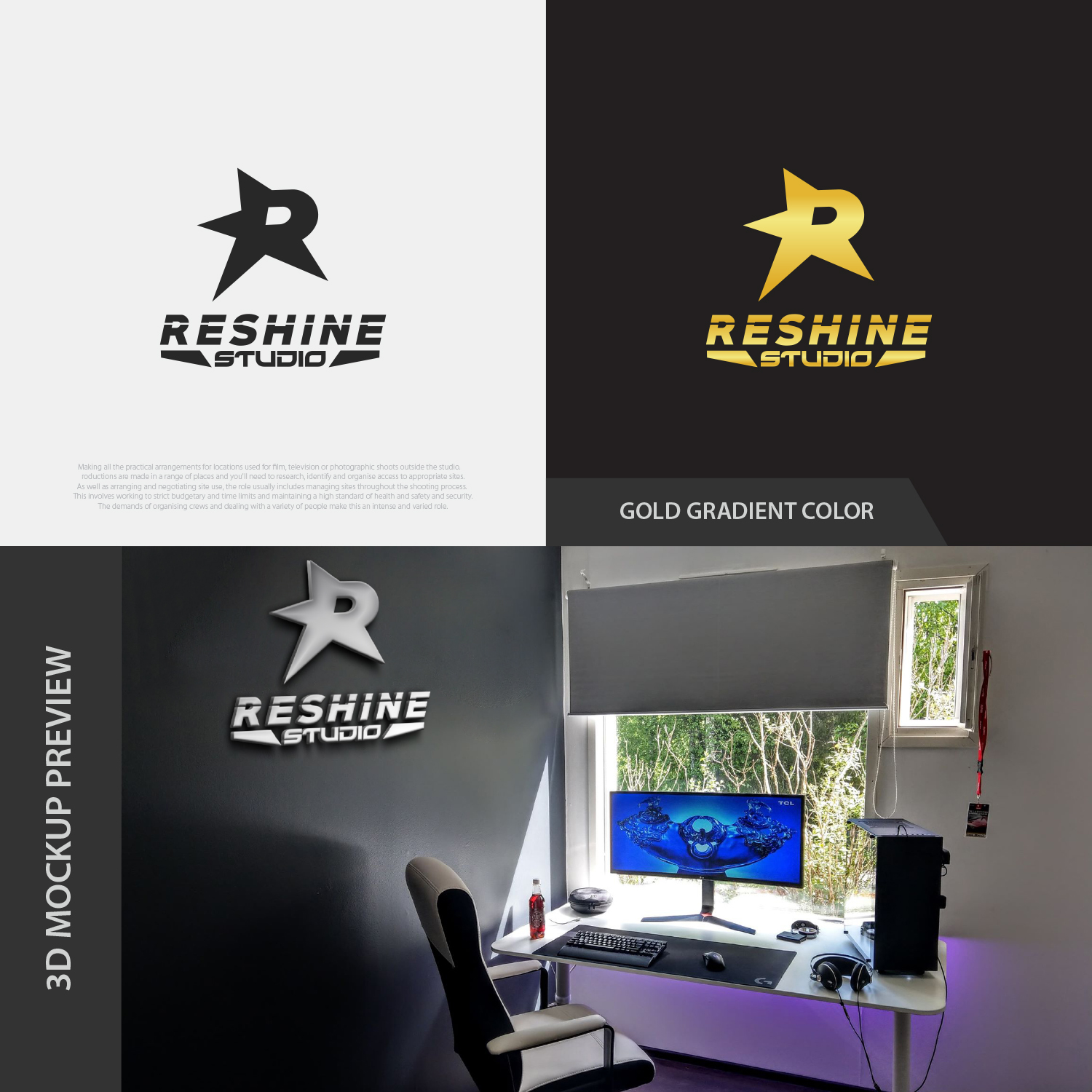 Logo Design by Beastmedia for Studio Reshine | Design #19523496
