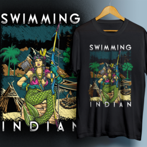 Swimming Indian  | Diseño de Camiseta por 99.degree