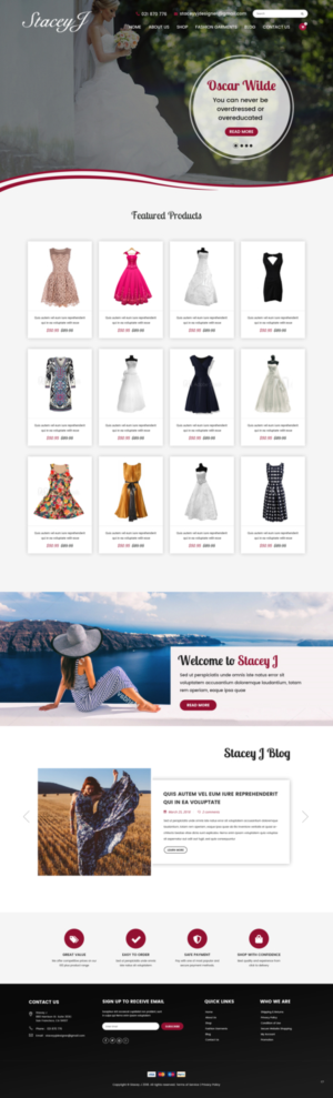 Web Design by pb for StaceyJ | Design: #19488598