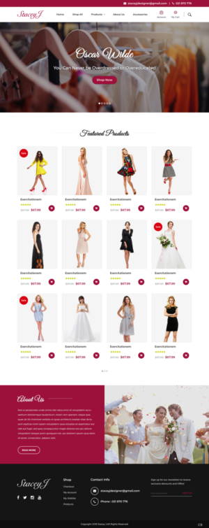 Web Design by pb for StaceyJ | Design: #19488599
