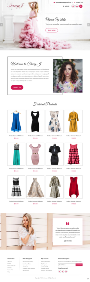 Web Design by pb for StaceyJ | Design: #19488601