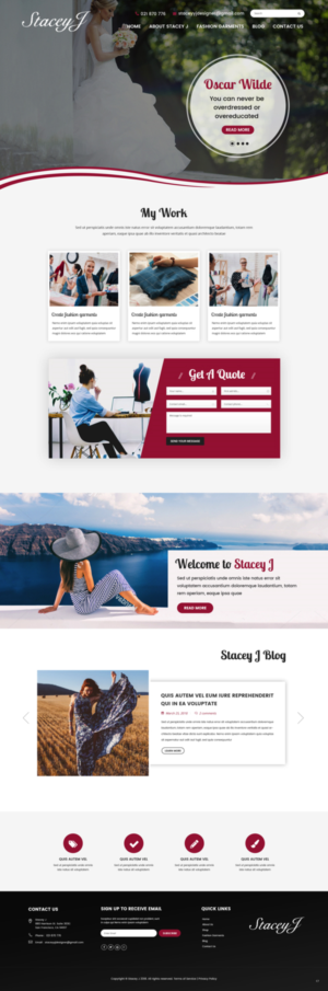 Web Design by pb for StaceyJ | Design: #19510622