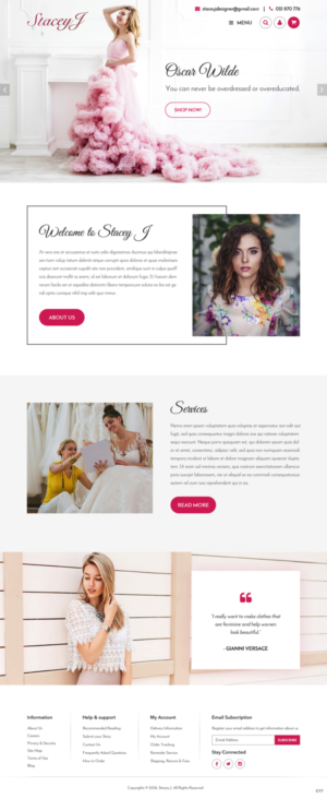 Web Design by pb for StaceyJ | Design: #19510623
