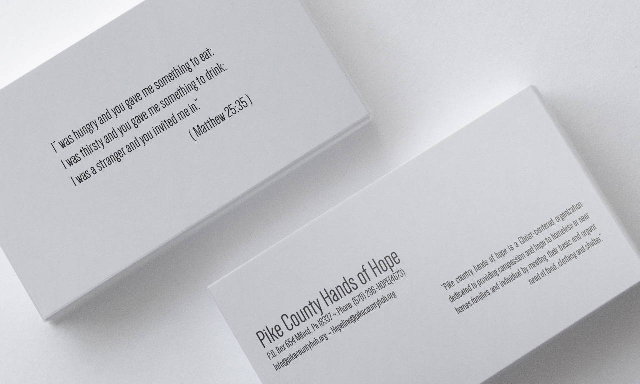 Business Card Design by Joey Kennedy for Pike County Hands of Hope | Design #2887672