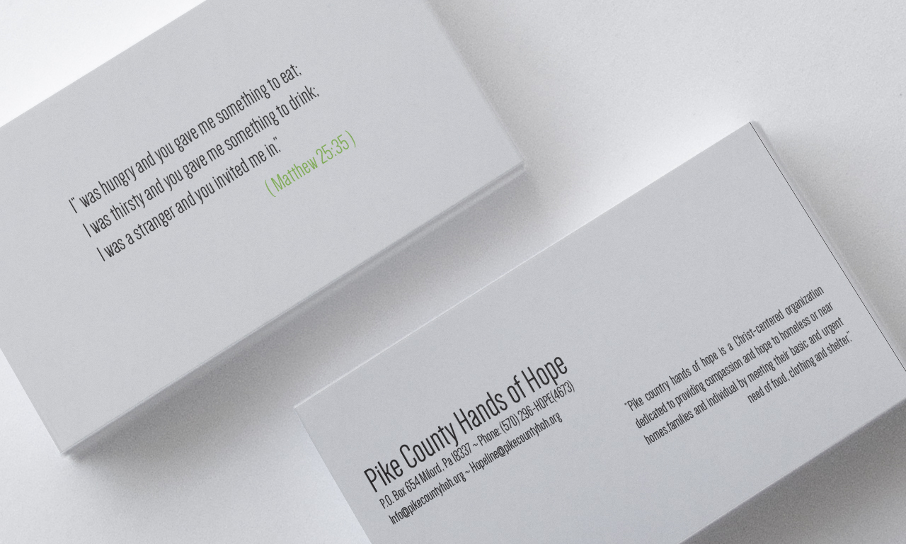 Business Card Design by Joey Kennedy for Pike County Hands of Hope | Design #2891599
