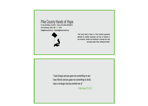 Business Card Design by Joey Kennedy for Pike County Hands of Hope | Design: #2959100