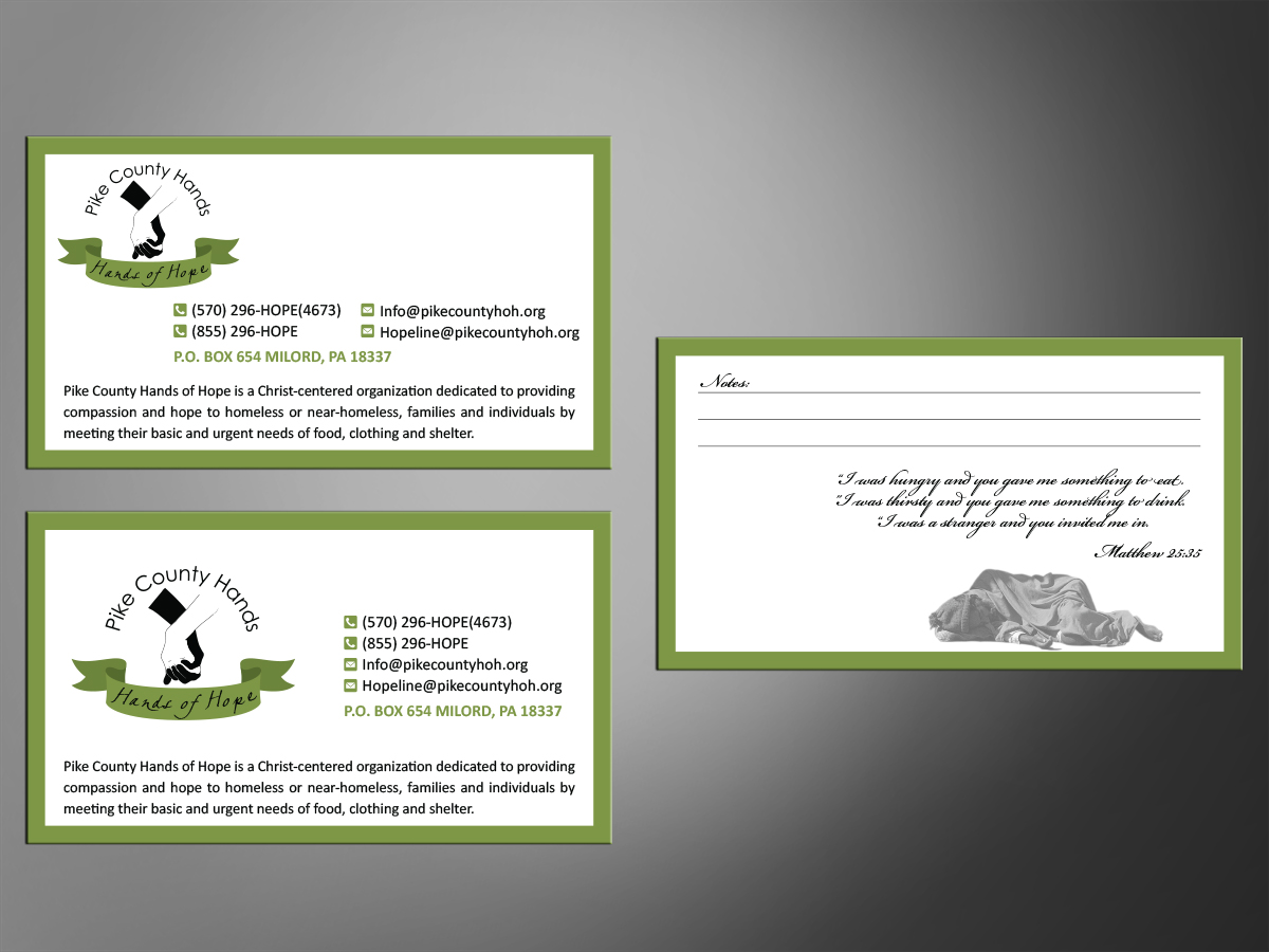 Business Card Design by MT for Pike County Hands of Hope | Design #2956761