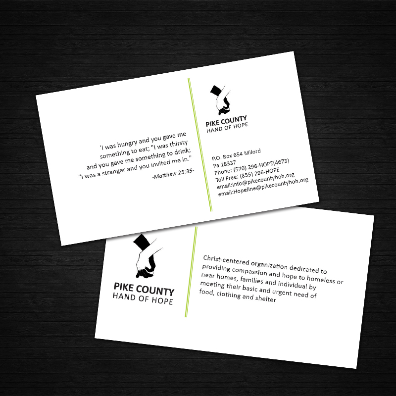 Visitenkarten-Design von DreamChaser Studio für Pike County Hands of Hope | Design #2894043