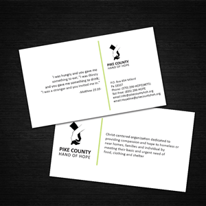 Business Card Design by DreamChaser Studio for Pike County Hands of Hope | Design: #2894043