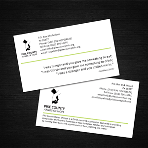 Business Card Design by DreamChaser Studio for Pike County Hands of Hope | Design: #2956320
