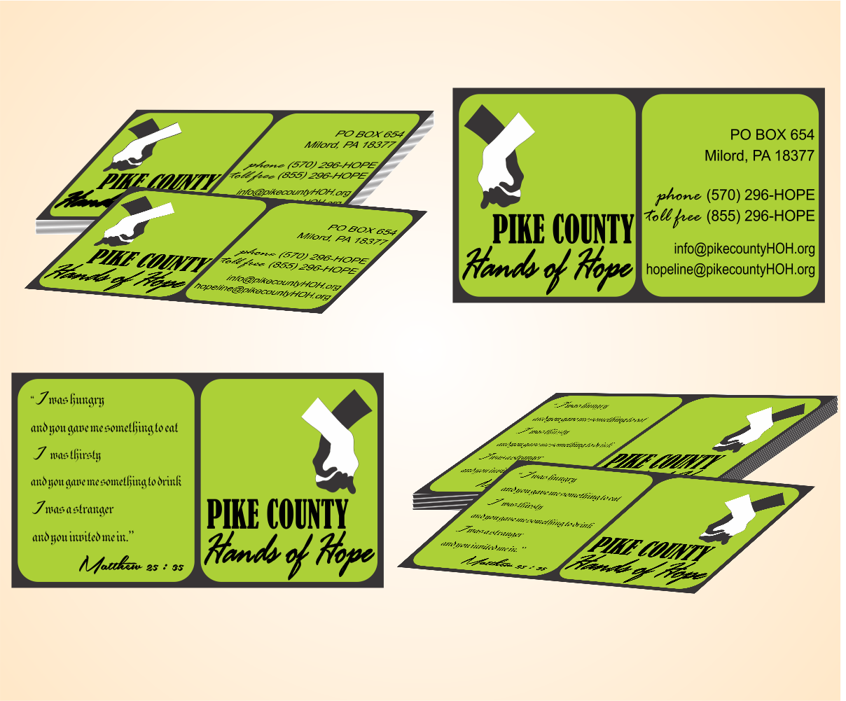 Business Card Design by masIO for Pike County Hands of Hope | Design #2897044