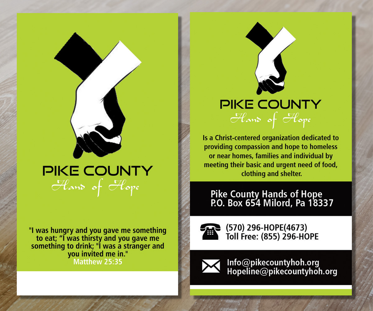 Visitenkarten-Design von Sarah Haroon für Pike County Hands of Hope | Design #2896668
