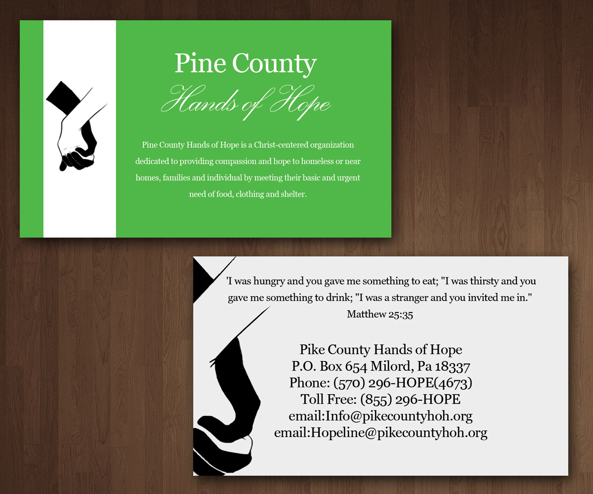 Business Card Design by masood.bawa for Pike County Hands of Hope | Design #2897440