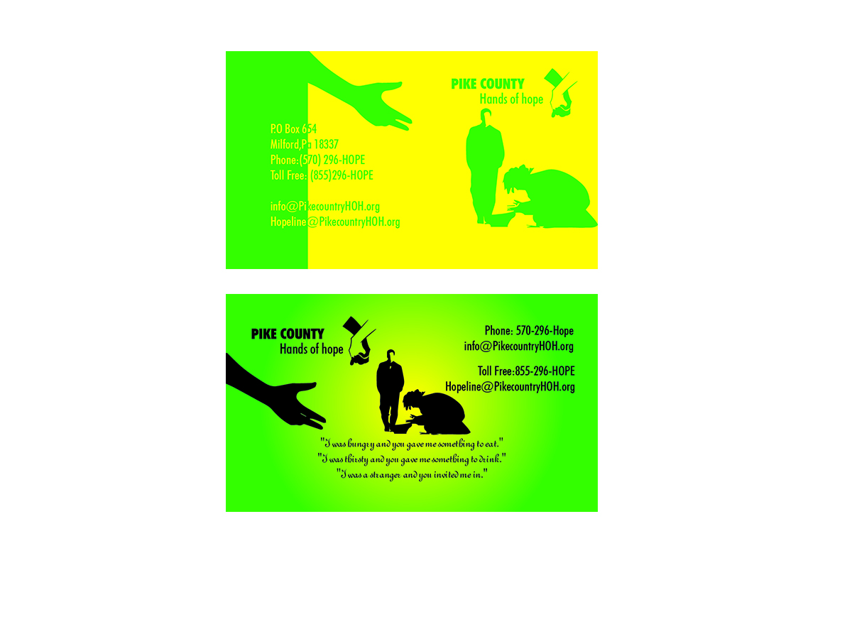 Business Card Design by admakersachin for Pike County Hands of Hope | Design #2890613