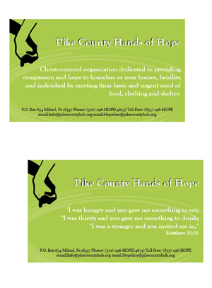 Diseño de Tarjeta de Presentación por Stasi para Pike County Hands of Hope | Diseño: #2895041