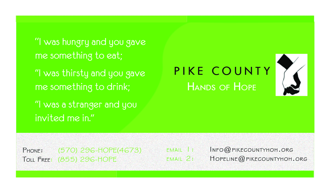 Business Card Design by Pacannim Designs[pacannim.com] for Pike County Hands of Hope | Design #2892812
