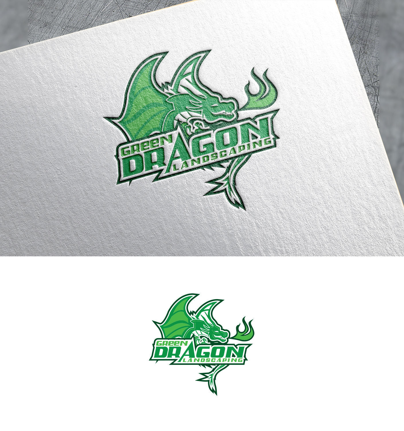 Logo Design by Impressive Solutions for Green Dragon Lawn & Snow Removal Inc | Design #19515724