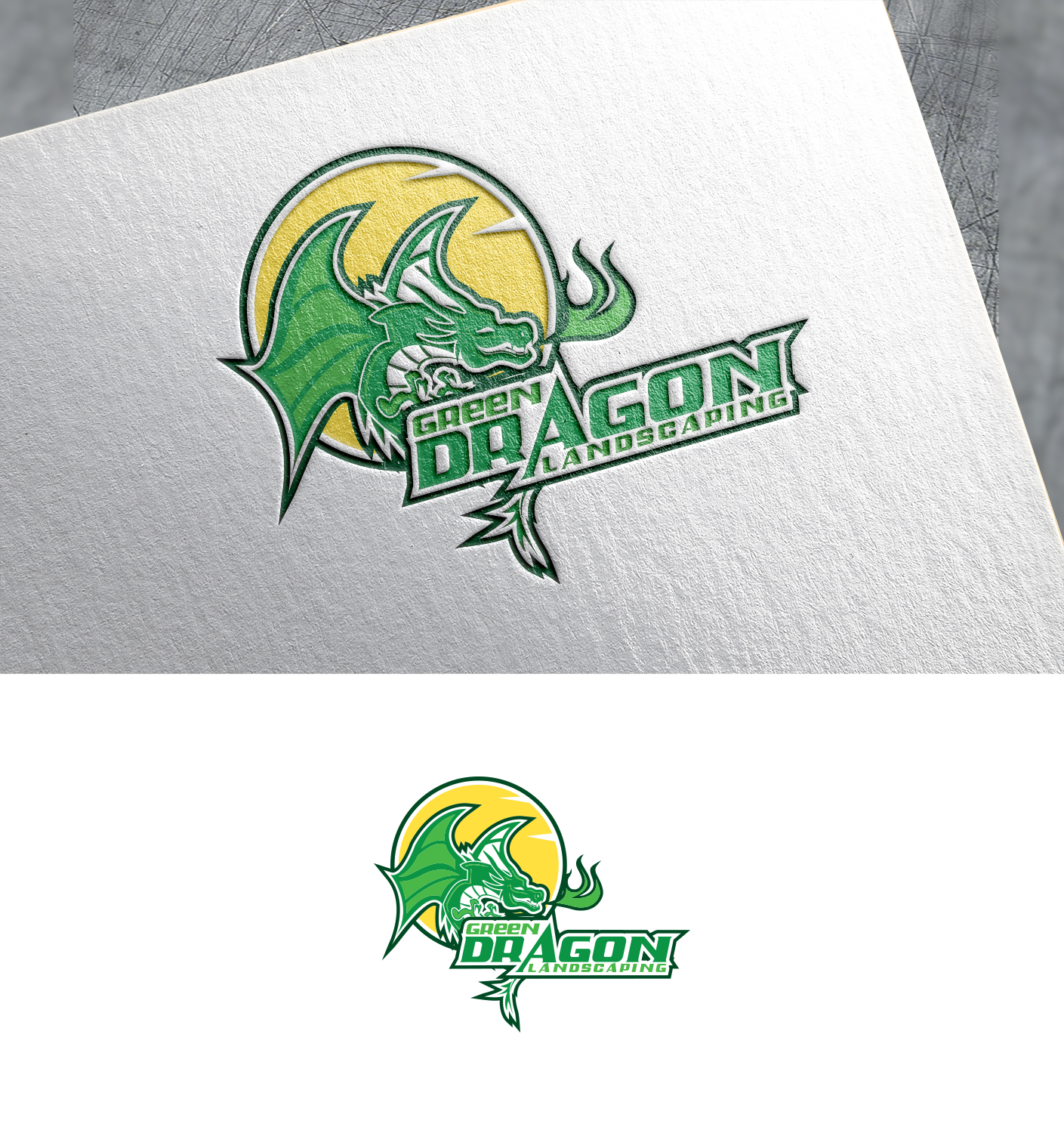 Logo Design by Impressive Solutions for Green Dragon Lawn & Snow Removal Inc | Design #19515726