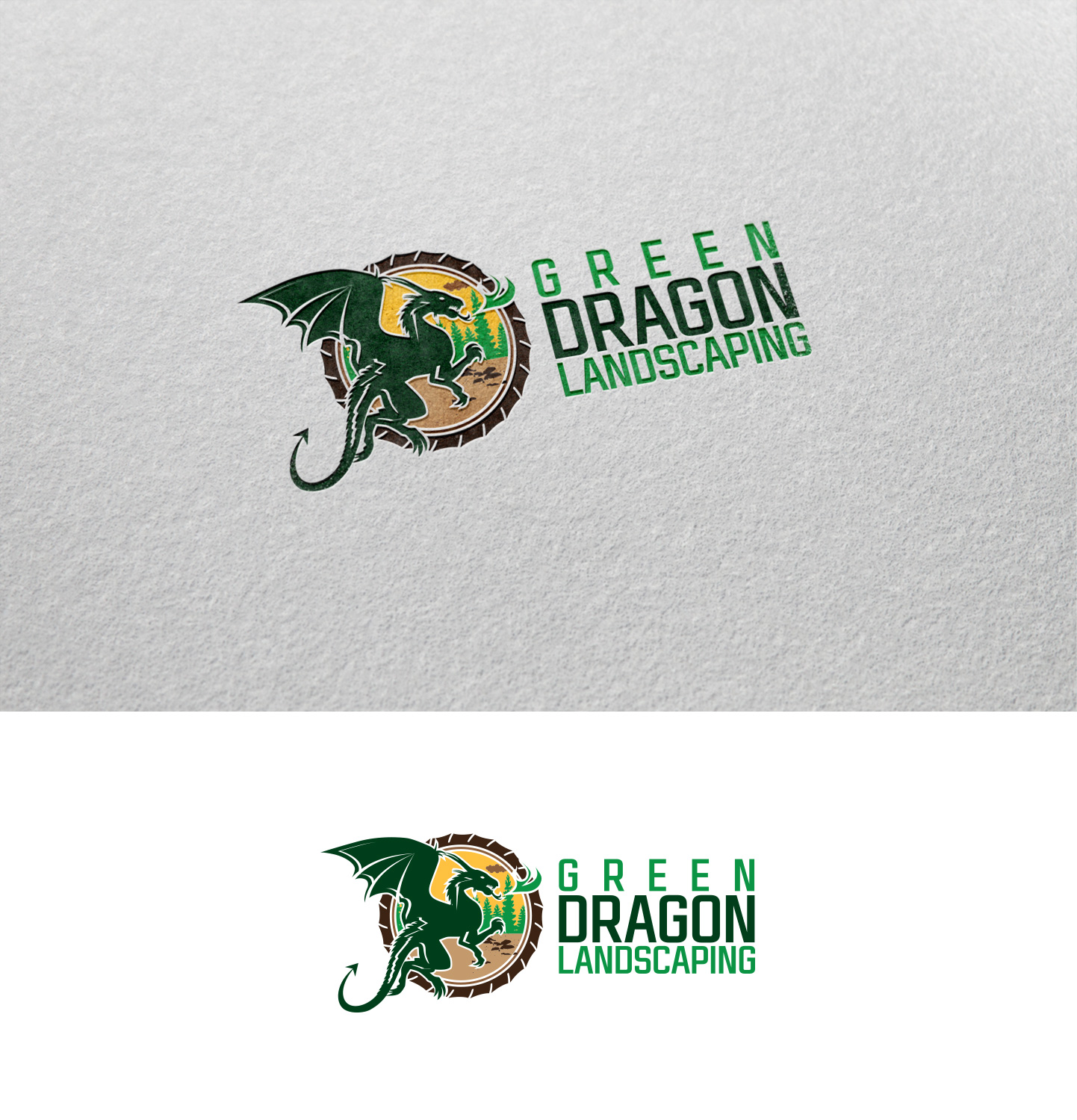 Logo Design by Impressive Solutions for Green Dragon Lawn & Snow Removal Inc | Design #19515728