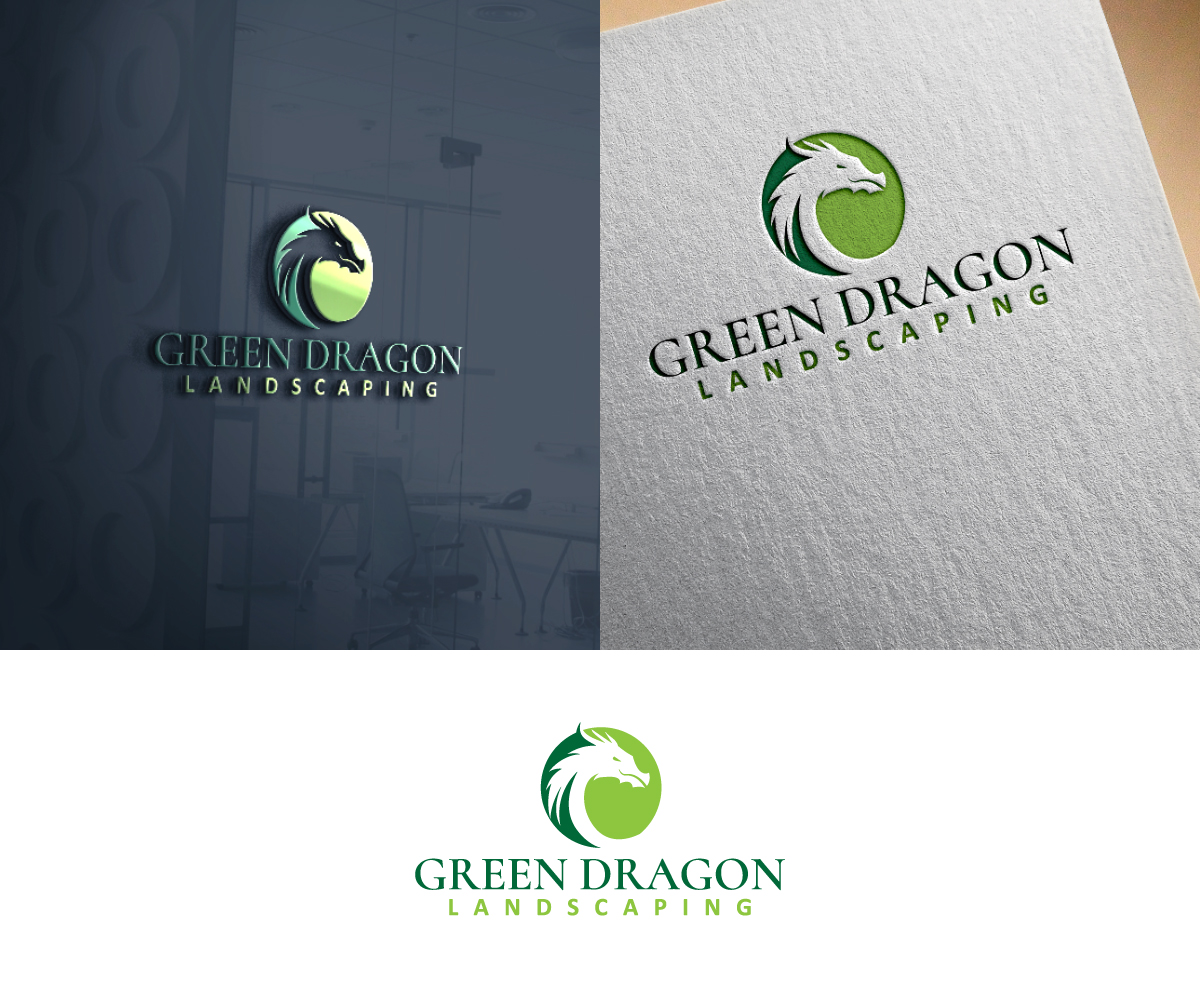 Logo Design by ali indoproD for Green Dragon Lawn & Snow Removal Inc | Design #19570907