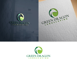 Green Dragon Landscaping  | Logo Design by ali indoproD