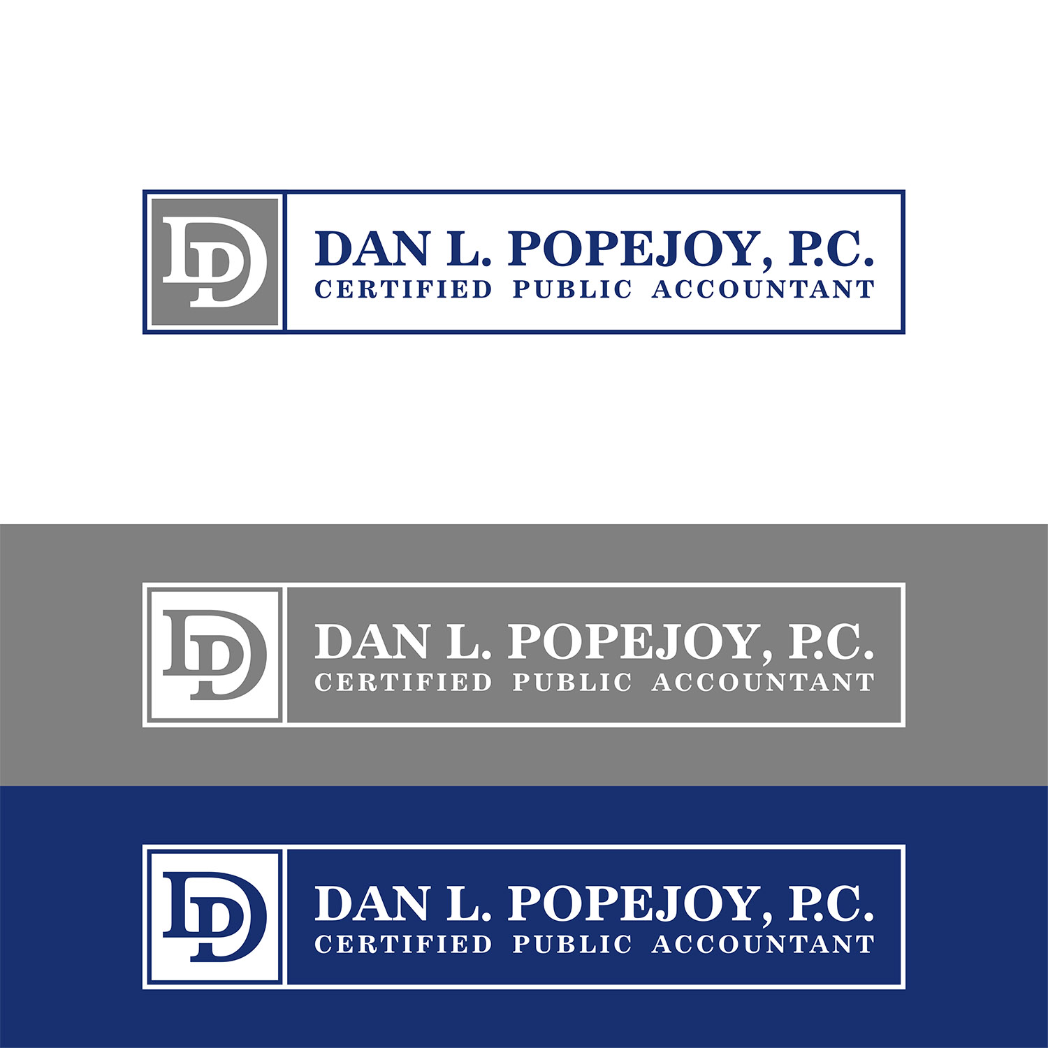 Logo Design by SGS.Design for Dan L. Popejoy, CPA | Design #19495855