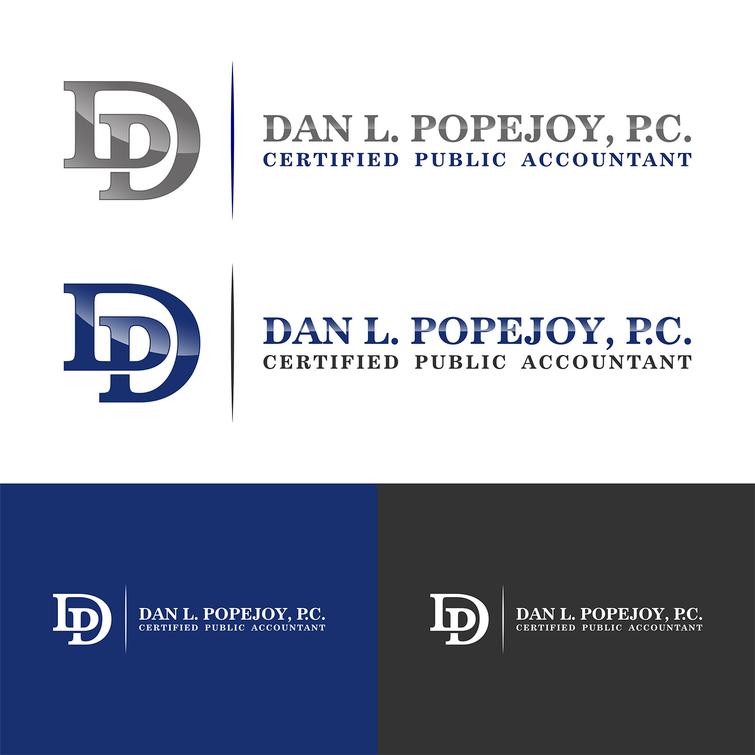 Logo Design by SGS.Design for Dan L. Popejoy, CPA | Design #19496255