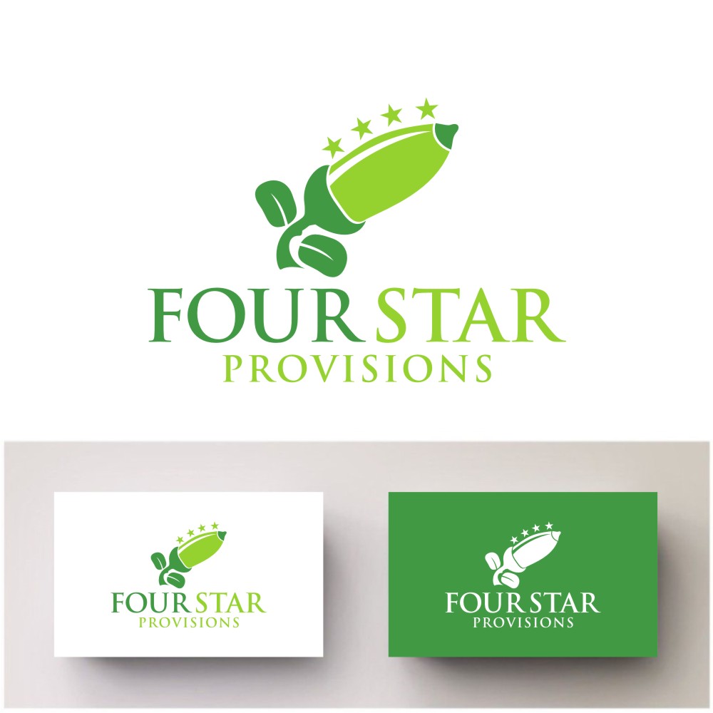 Logo Design by south door for Four Star Seafood  | Design #19489793