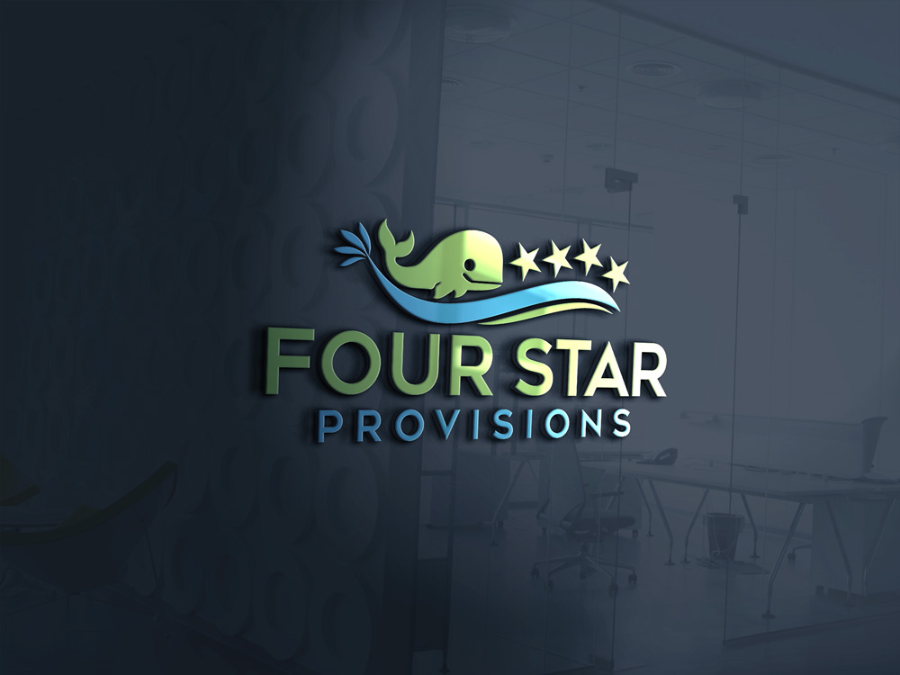 Logo Design by shimul Graphic for Four Star Seafood  | Design #19493774