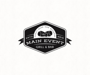 Main Event Bar and Grill   Craft beer and Burgers | Logo Design by 91.kremena.petrova