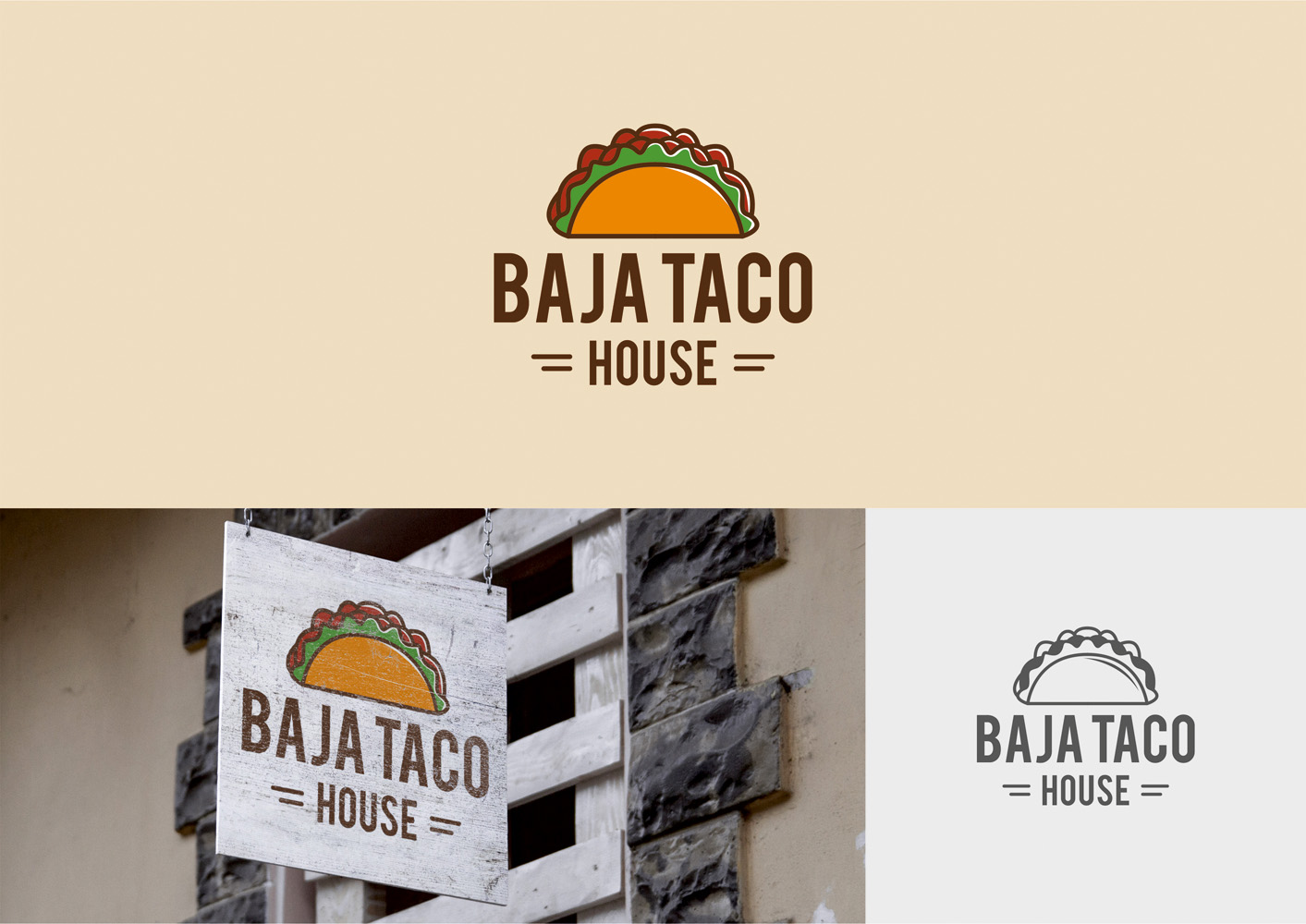 Logo Design by KreAnts for Baja Taco House | Design #19533671
