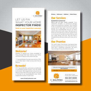 Flyer Design by uk for USA Home Inspections | Design: #19515284